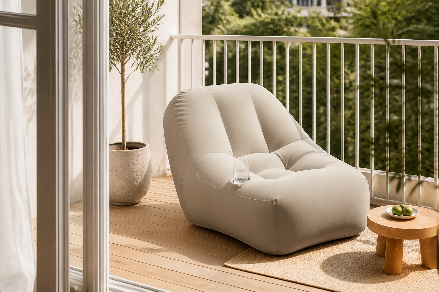 Een opblaasstoel op het balkon: slimme aankoop of miskoop?